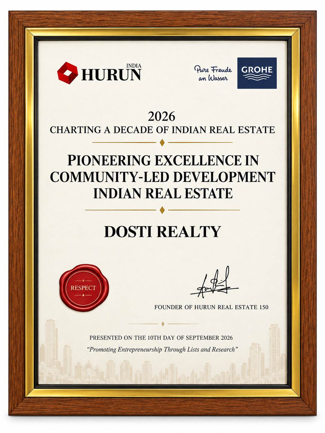 Dosti Eastern Bay, Wadala Residential Project of the Year